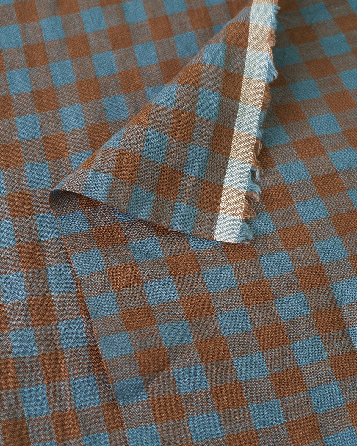 Stargaze Medium Gingham Washed Linen