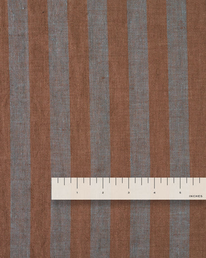 Stargaze Parlor Stripe Washed Linen