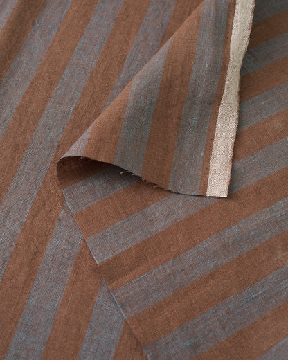 Stargaze Parlor Stripe Washed Linen