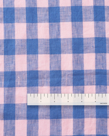 Sugarplum Large Gingham Washed Linen