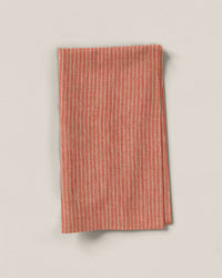 Sun Kissed Melon Pencil Stripe Linen