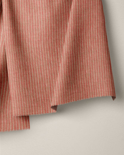 Sun Kissed Melon Pencil Stripe Linen