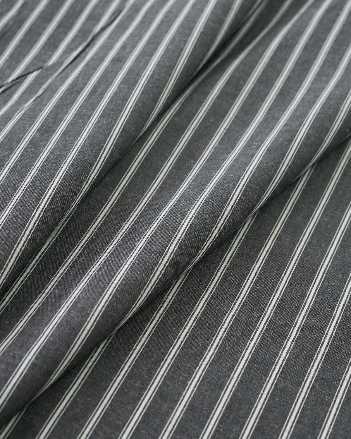 Ticking Stripe Linen Cotton - Black