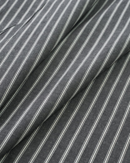 Ticking Stripe Linen Cotton - Black