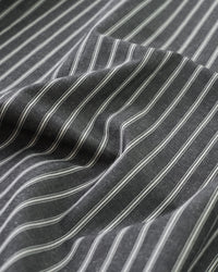 Ticking Stripe Linen Cotton - Black