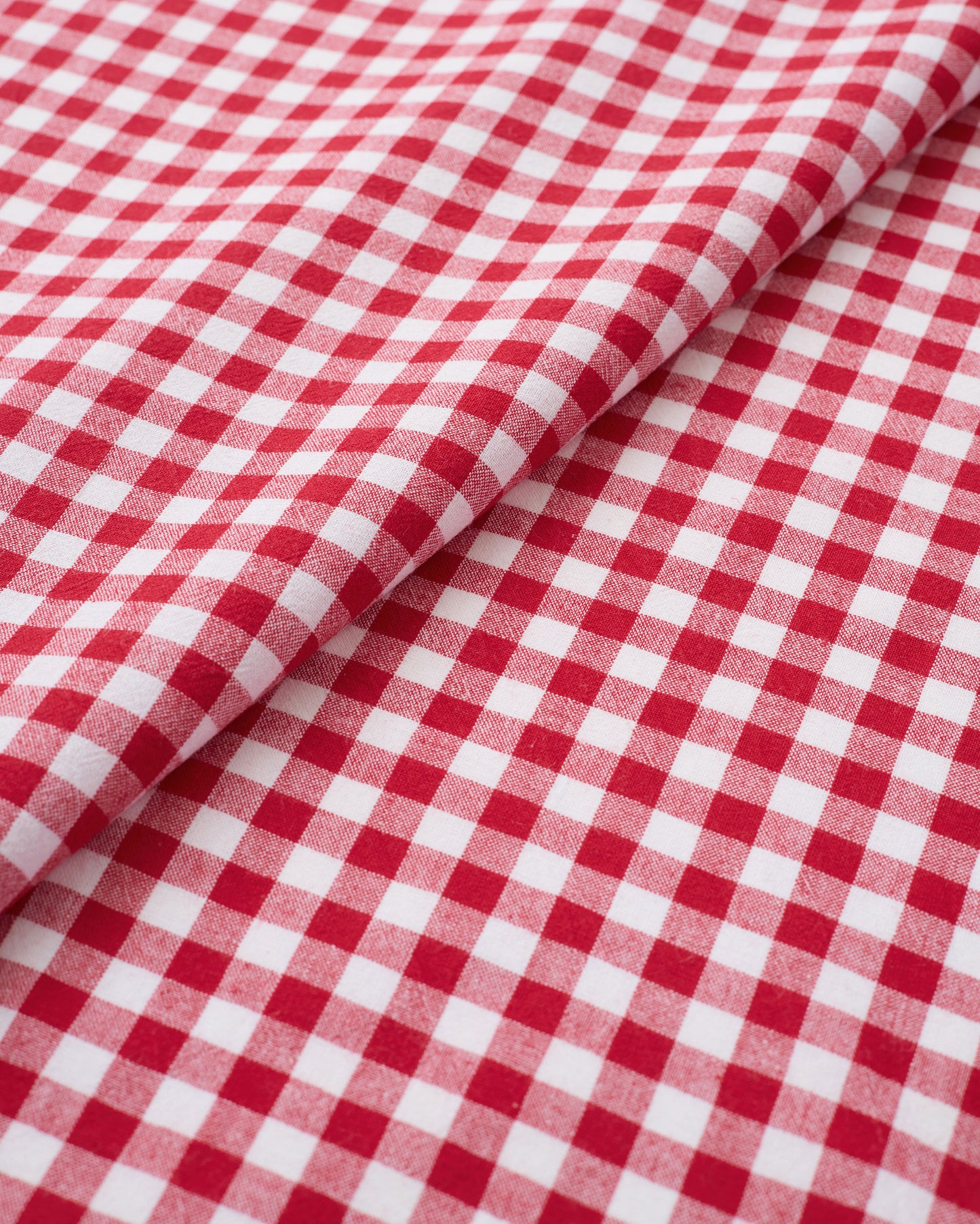 Cherry Red Medium Gingham Cotton