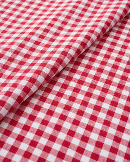 Cherry Red Medium Gingham Cotton