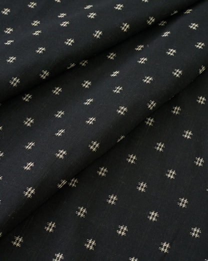 Tuxedo Hashtag Check Woven Linen Cotton