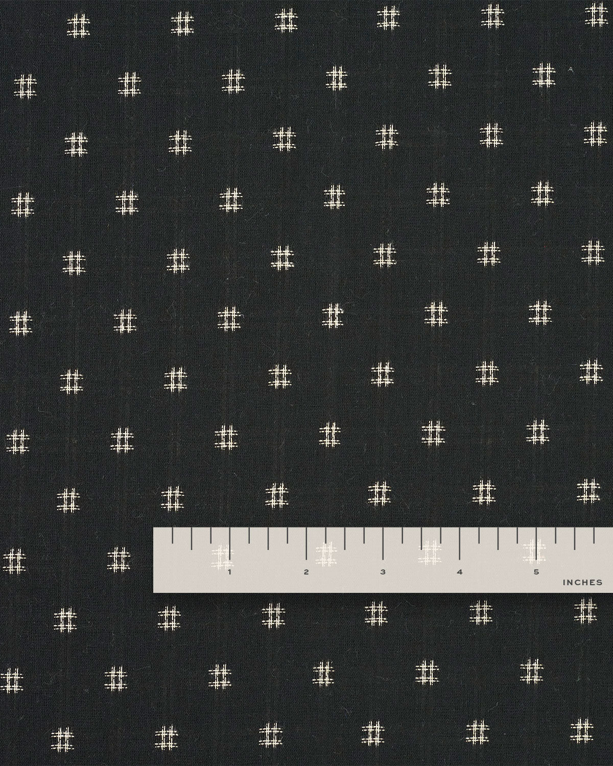 Tuxedo Hashtag Check Woven Linen Cotton