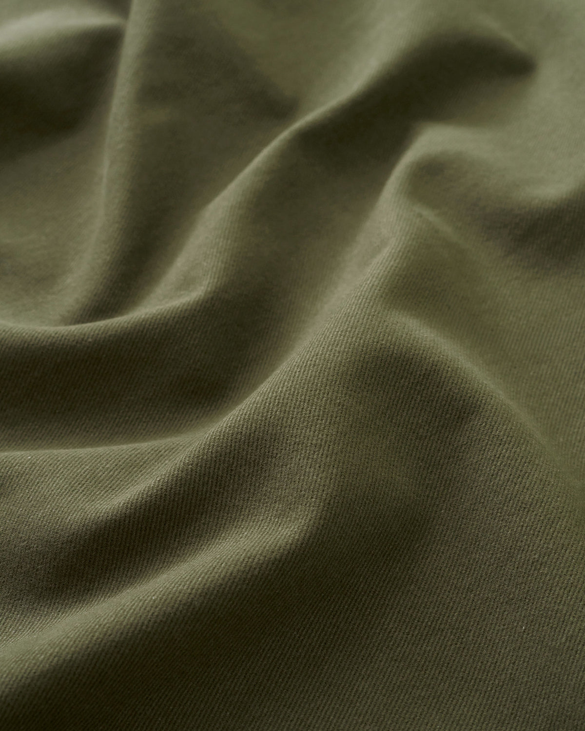 Utility Green Extra Soft Brushed Heavyweight Cotton Twill
