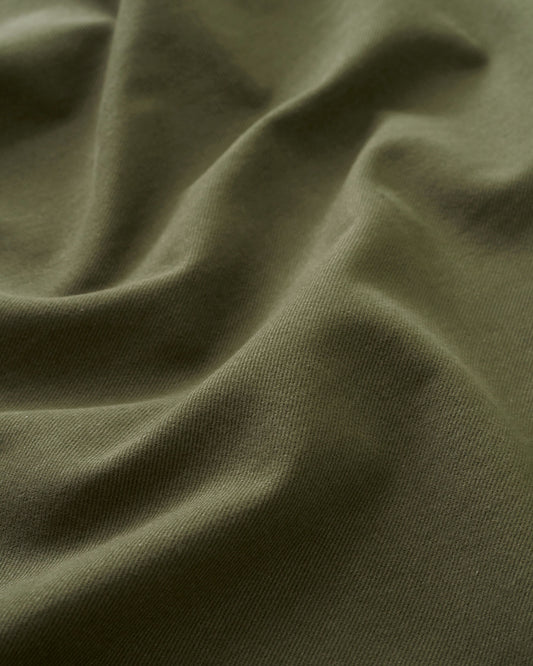Utility Green Extra Soft Brushed Heavyweight Cotton Twill