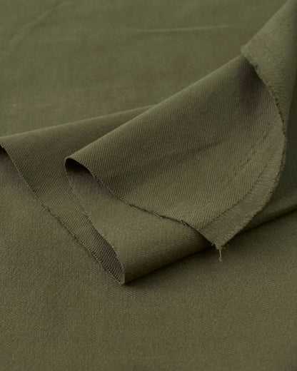 Utility Green Extra Soft Brushed Heavyweight Cotton Twill