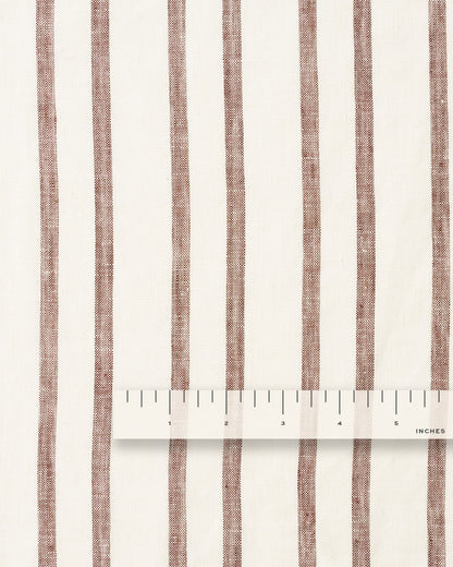 Whipped Praline Home Stripe Washed Linen