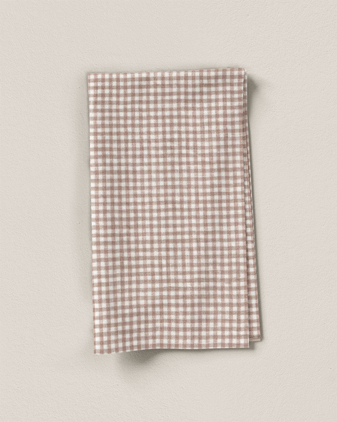 Vintage Cameo Micro Gingham Linen