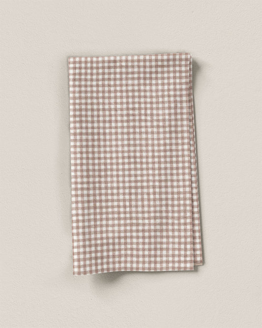Vintage Cameo Micro Gingham Linen