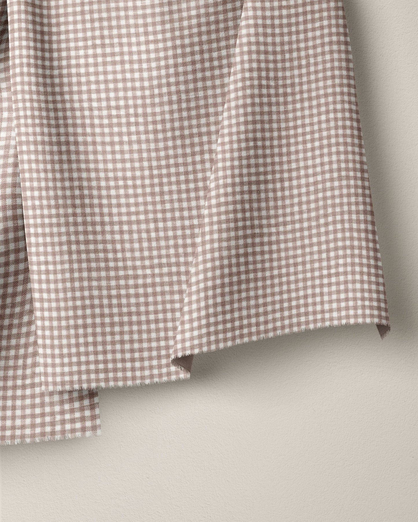 Vintage Cameo Micro Gingham Linen