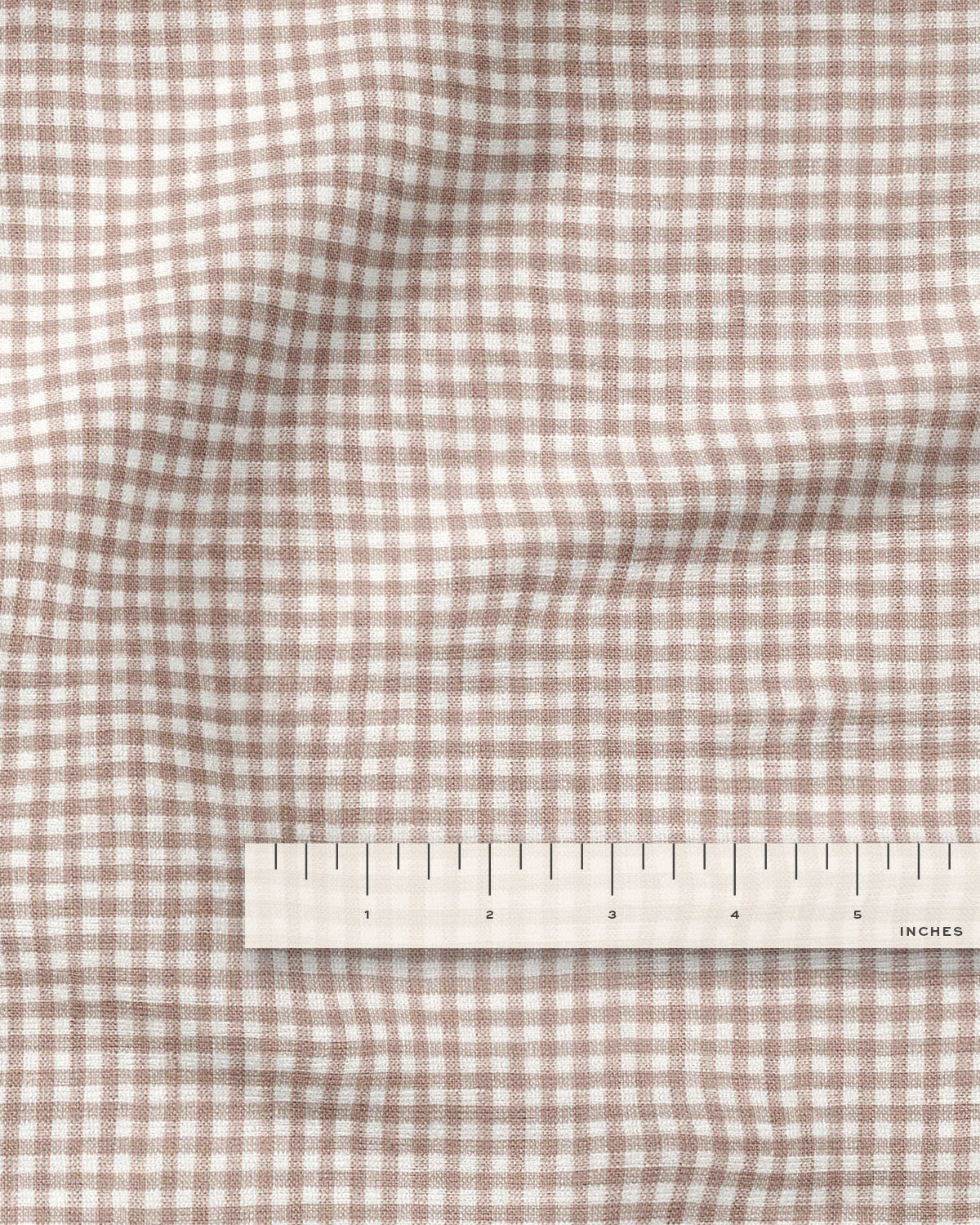 Vintage Cameo Micro Gingham Linen