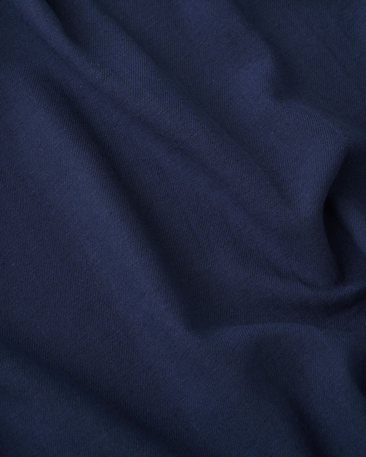 Vintage Cobalt Cotton Linen Twill