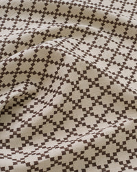 Small Walnut Box Trellis Custom Printed Linen Cotton Blend