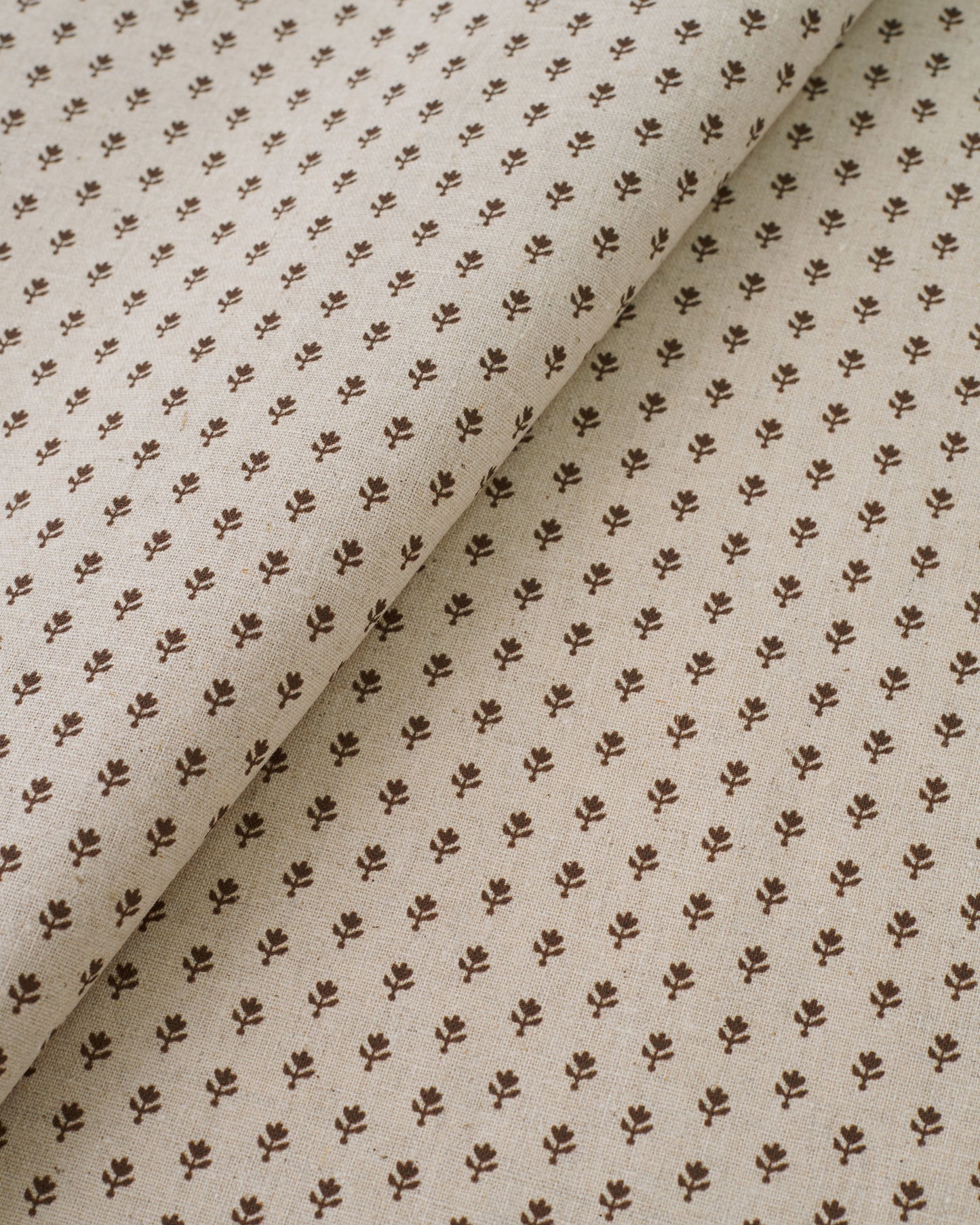 Walnut Seedling Custom Printed Linen Cotton Blend