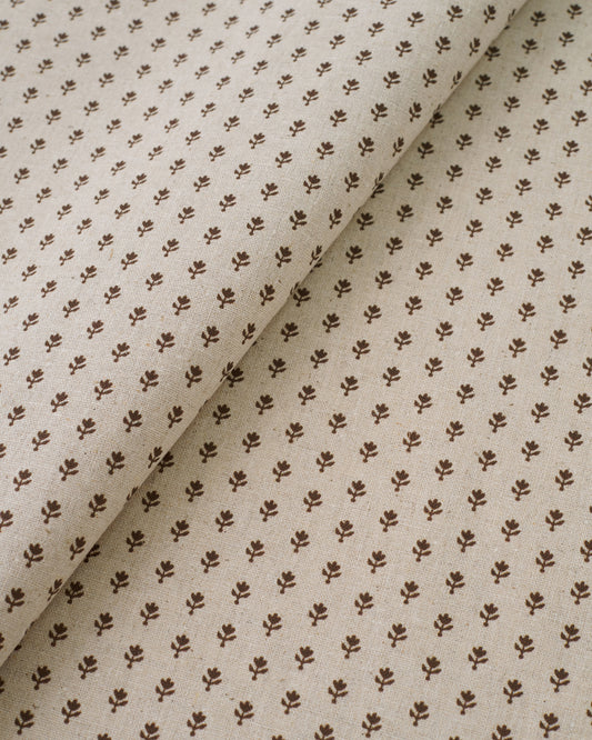 Walnut Seedling Custom Printed Linen Cotton Blend