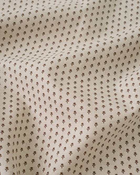 Walnut Seedling Custom Printed Linen Cotton Blend