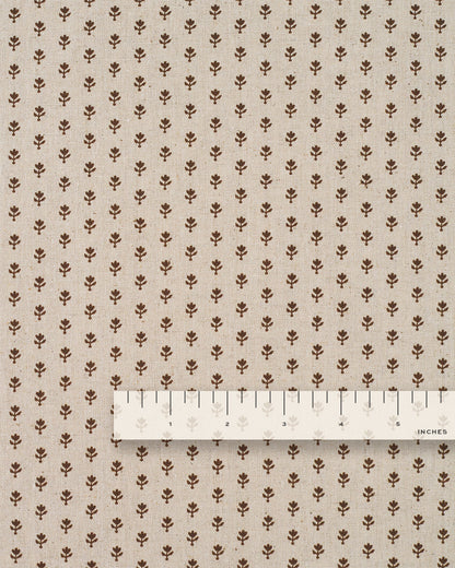 Walnut Seedling Custom Printed Linen Cotton Blend