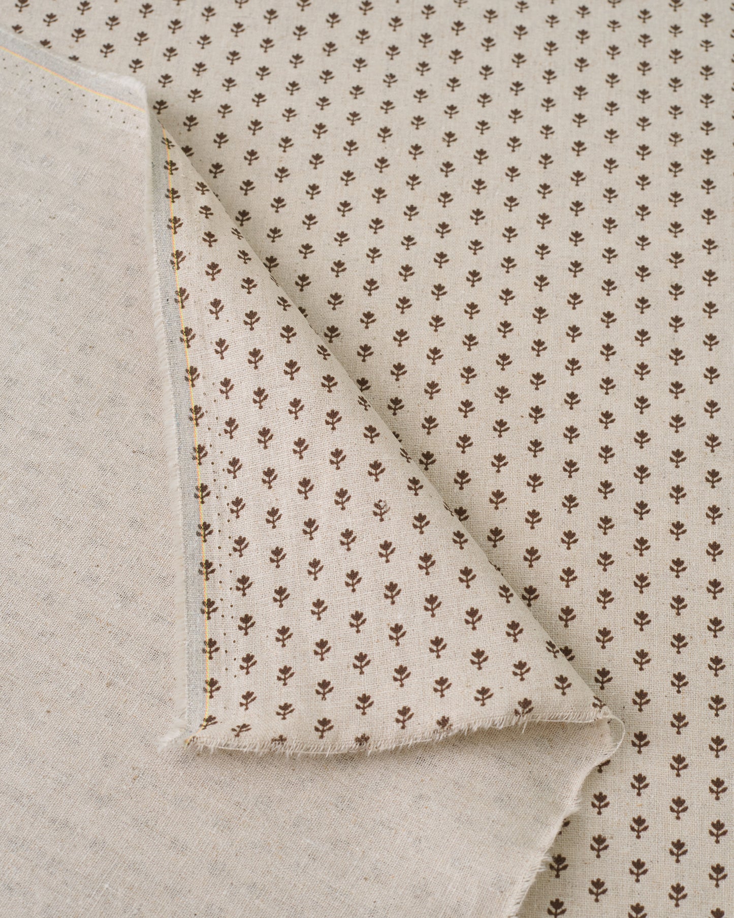 Walnut Seedling Custom Printed Linen Cotton Blend