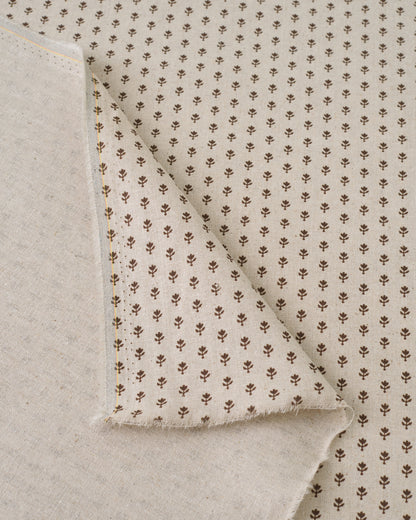 Walnut Seedling Custom Printed Linen Cotton Blend
