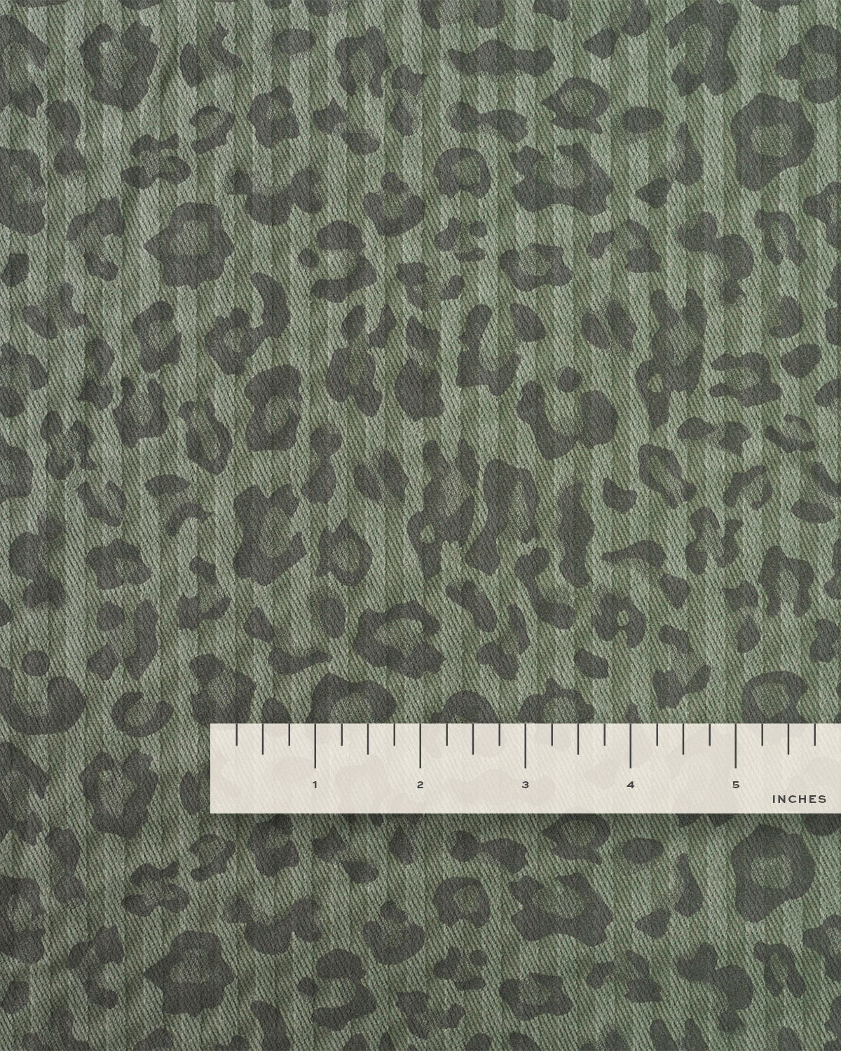 Wasabi Leopard Print Tonal Stripe Twill