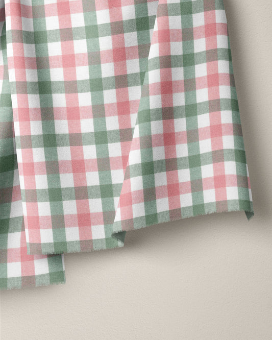 Watermelon Standard Gingham Cotton