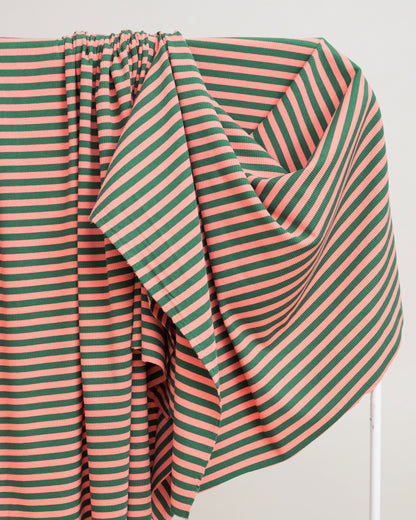 Watermelon Wide Stripe Rib Knit