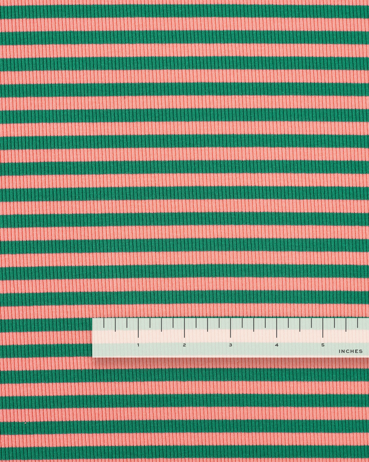 Watermelon Wide Stripe Rib Knit