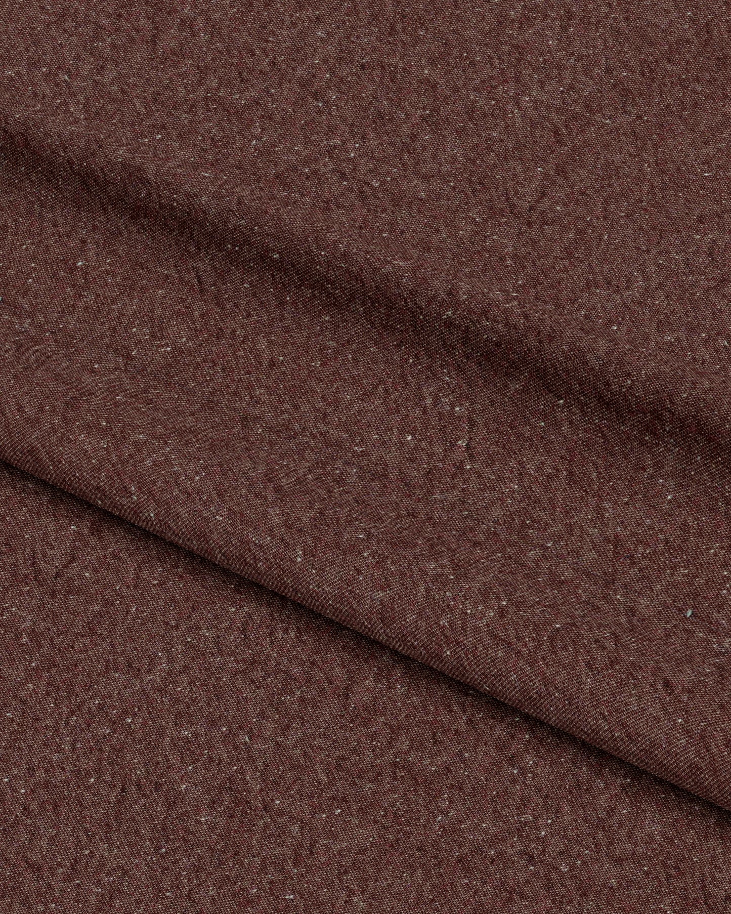 Weathered Brick Cotton Neps Fleck Denim