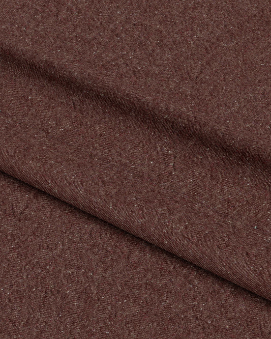 Weathered Brick Cotton Neps Fleck Denim