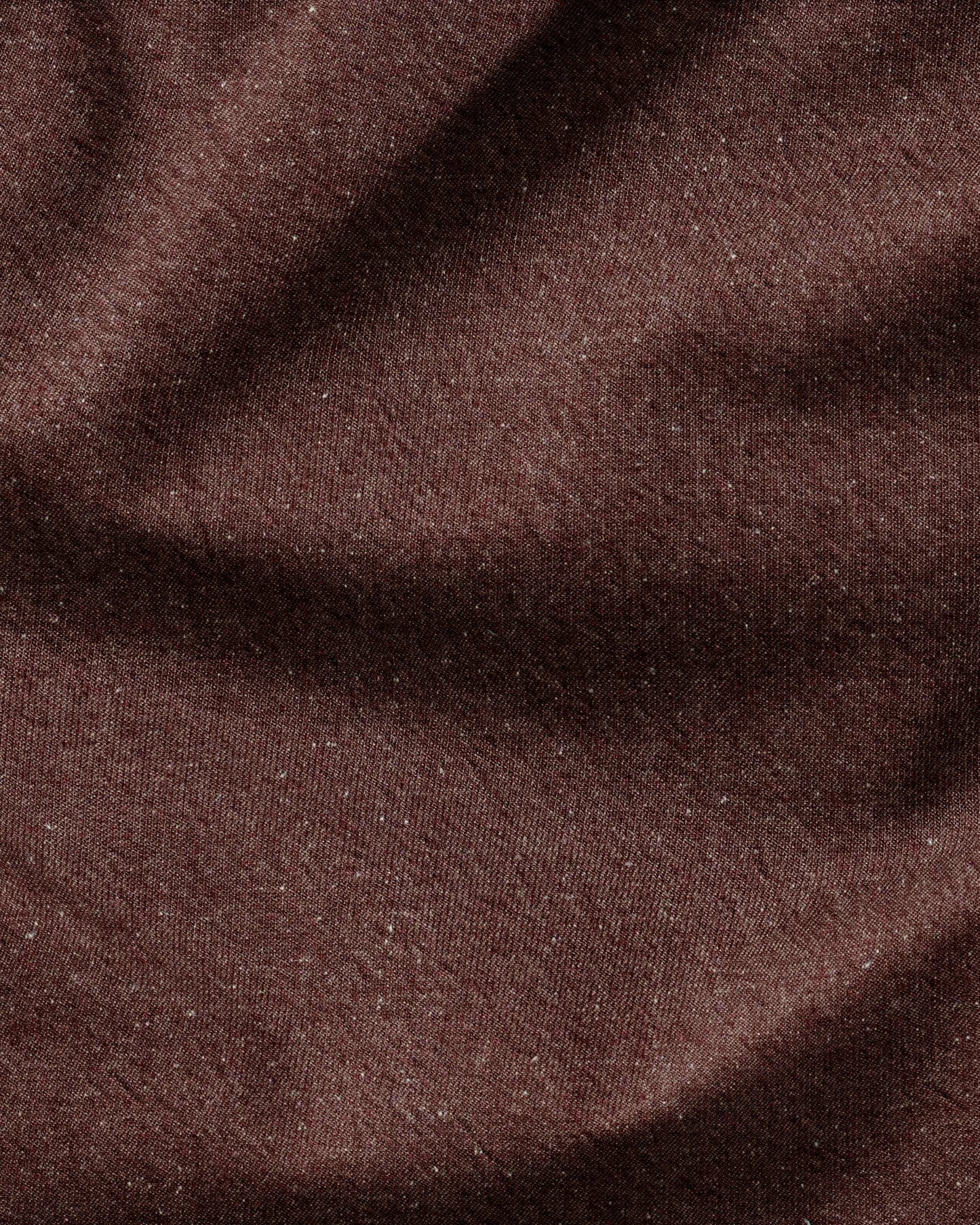 Weathered Brick Cotton Neps Fleck Denim