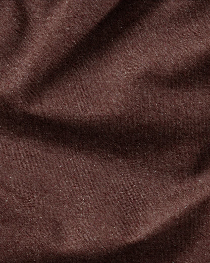 Weathered Brick Cotton Neps Fleck Denim