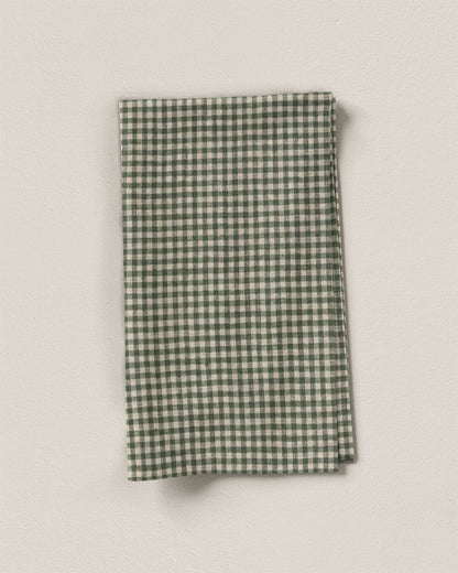 Weathered Thyme Micro Gingham Linen