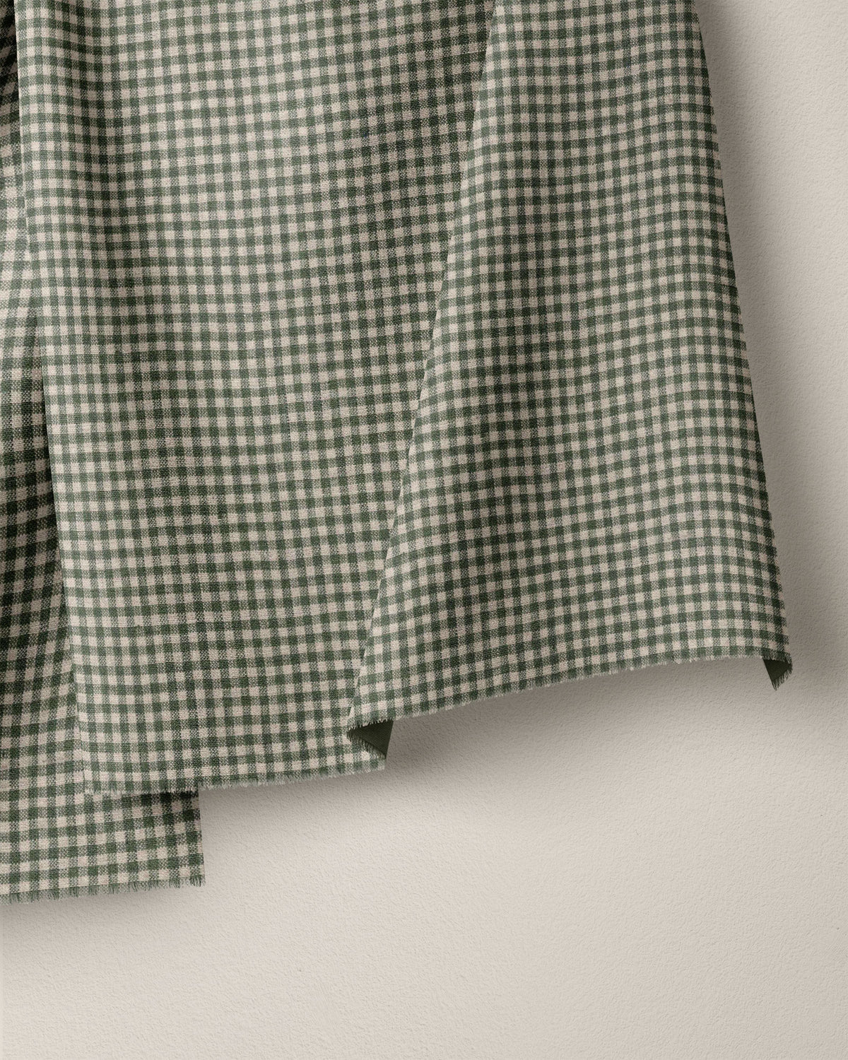 Micro Gingham Linen Fabric – Lightweight 100% Linen Check – Matchy ...