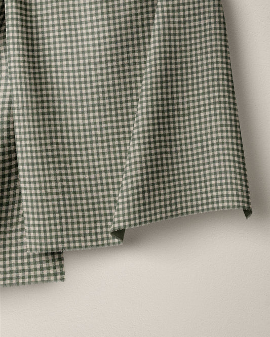 Weathered Thyme Micro Gingham Linen