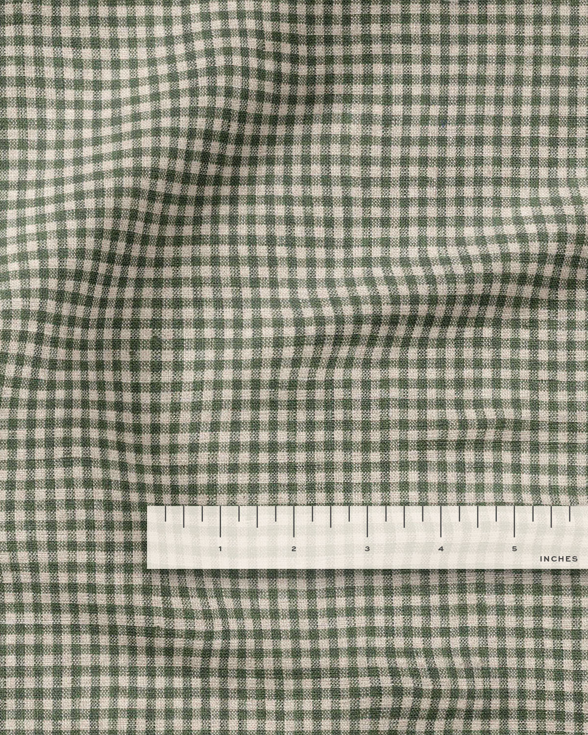 Weathered Thyme Micro Gingham Linen