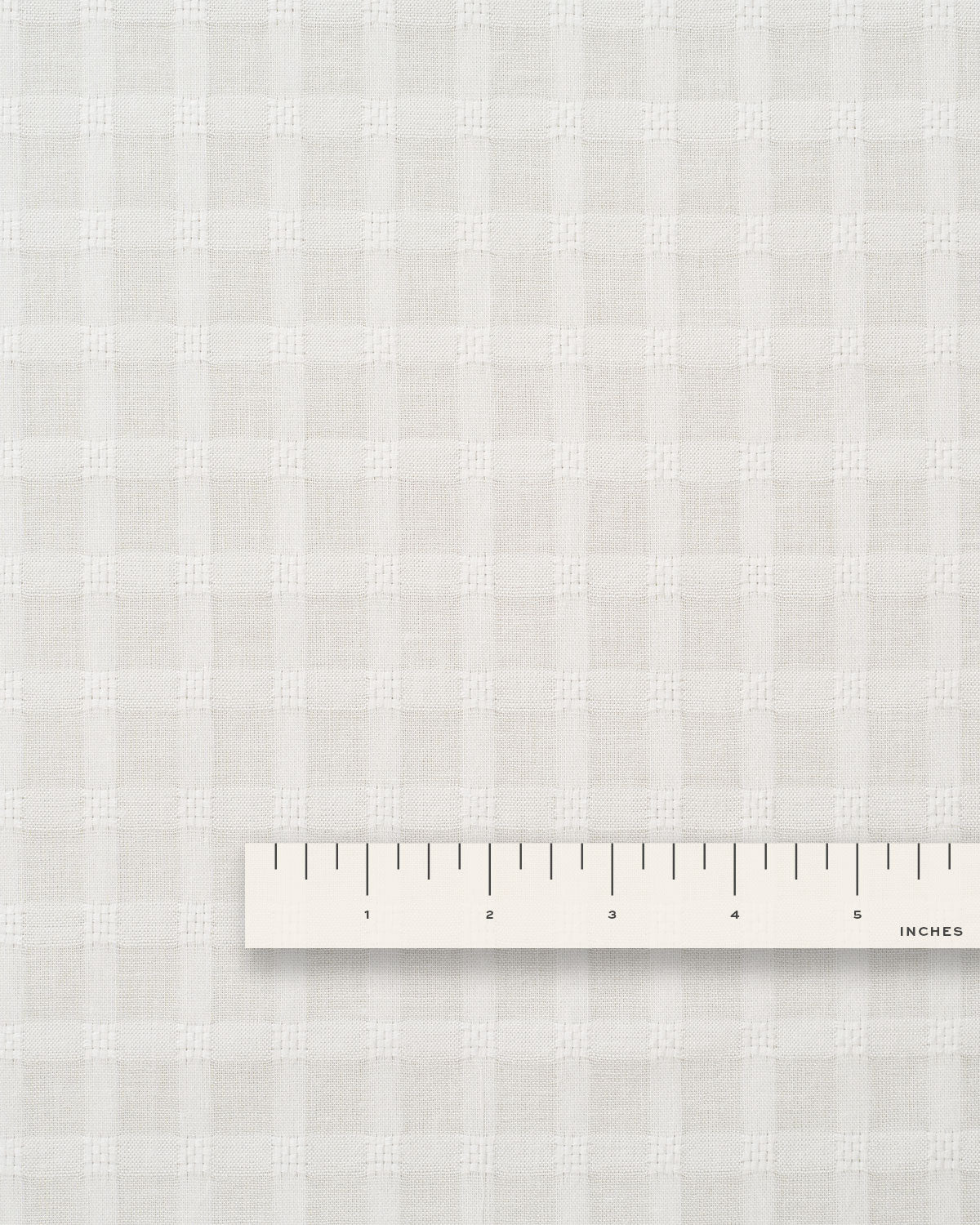 White Grid Check Dobby Cotton