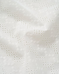 White Honeycomb Cotton Eyelet