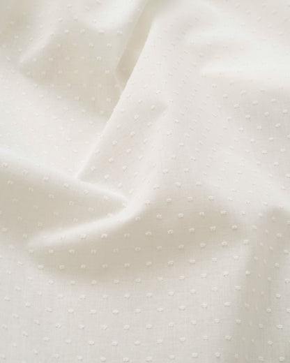 Classic White Swiss Dot Cotton