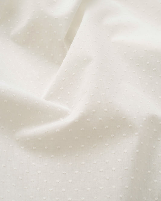 Classic White Swiss Dot Cotton