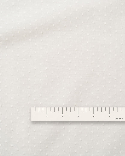 Classic White Swiss Dot Cotton