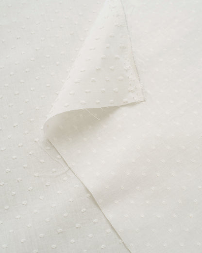 Classic White Swiss Dot Cotton