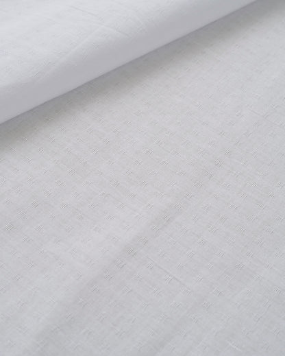 White Tiny Dobby Check Cotton