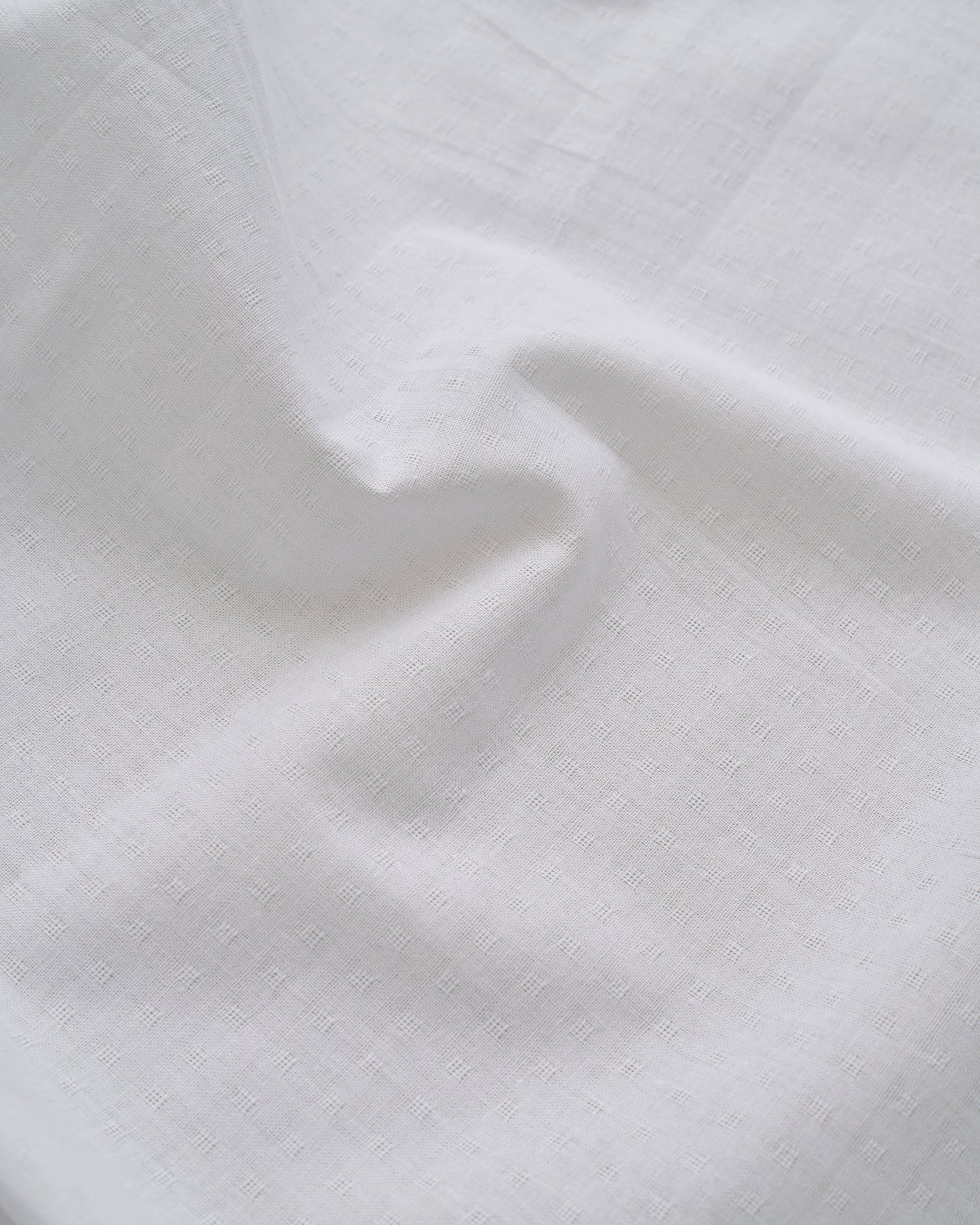 White Tiny Dobby Check Cotton