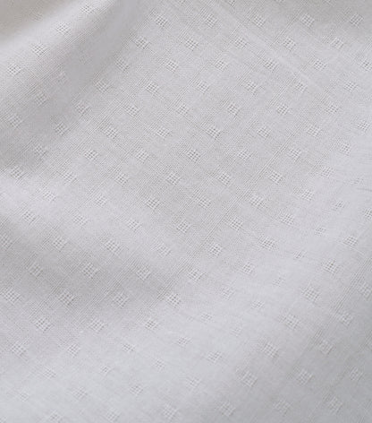 White Tiny Dobby Check Cotton